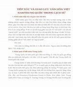 Giao Lưu Và Tiếp Biến Với Văn Hóa Trung Hoa